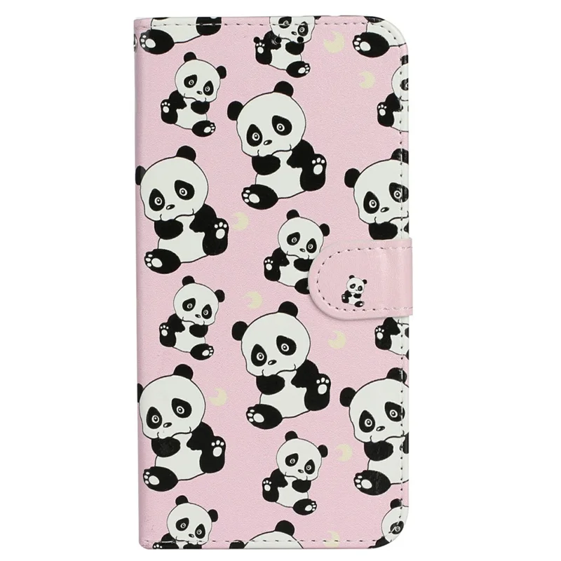 For Xiaomi Redmi Note 14 Pro 4G Case Pattern Leather Wallet Phone Cover - Panda