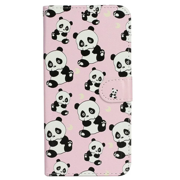 Phone Case For Honor X9c 5G / Magic7 Lite 5G / X60 Pro 5G Pattern Leather Wallet Cover - Panda