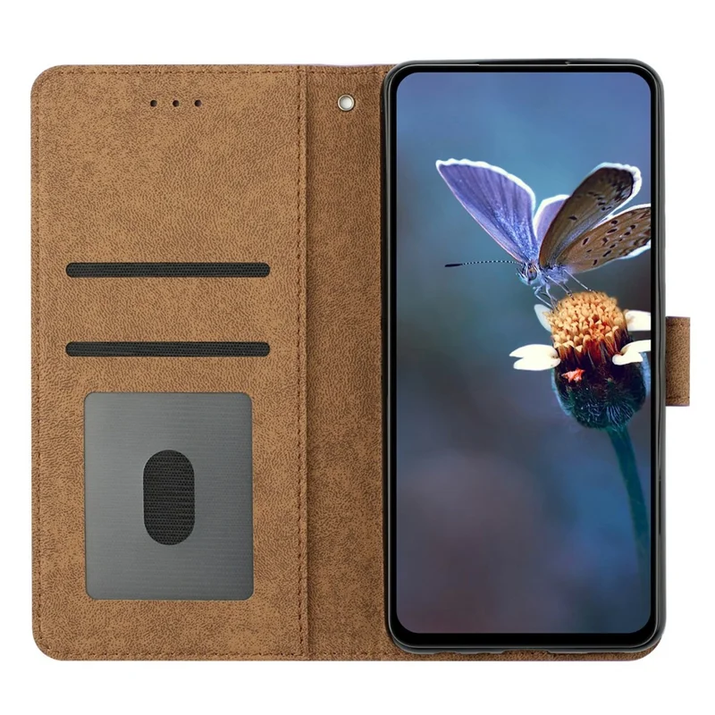 For Google Pixel 9a Case Imprinted Butterfly Leather Wallet Phone Cover - Pink