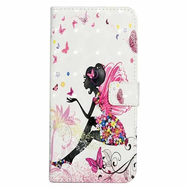 Cover per iPhone 16e con Custodia in Pelle PU con Motivo 3D Creativo e Supporto - Ragazza