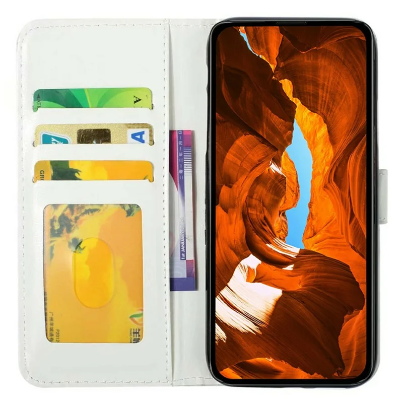 For iPhone 17e / 16e Case 3D Creative Pattern PU Leather Stand Phone Cover - Feather