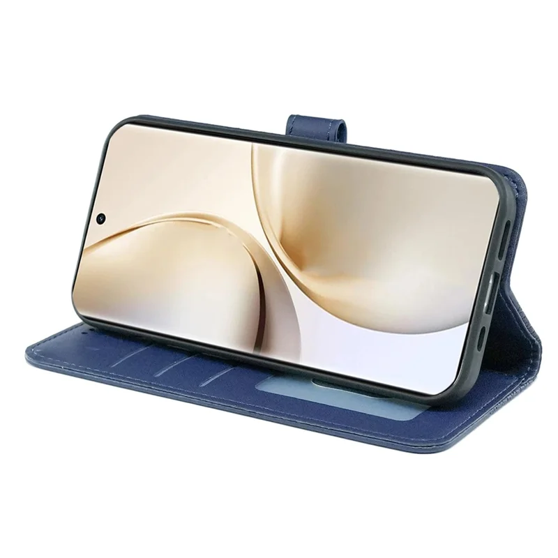 For Realme 14 Pro+ 5G Wallet Phone Case Pattern Imprint Leather Flip Cover - Blue