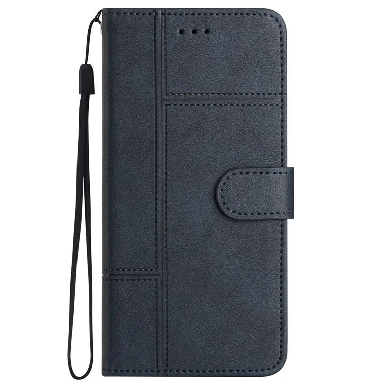 Carteira de Couro com Estampa para Honor X9c 5G / Magic7 Lite 5G / X60 Pro 5G - Azul