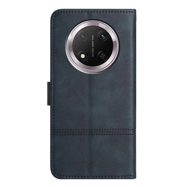 Carteira de Couro com Estampa para Honor X9c 5G / Magic7 Lite 5G / X60 Pro 5G - Azul