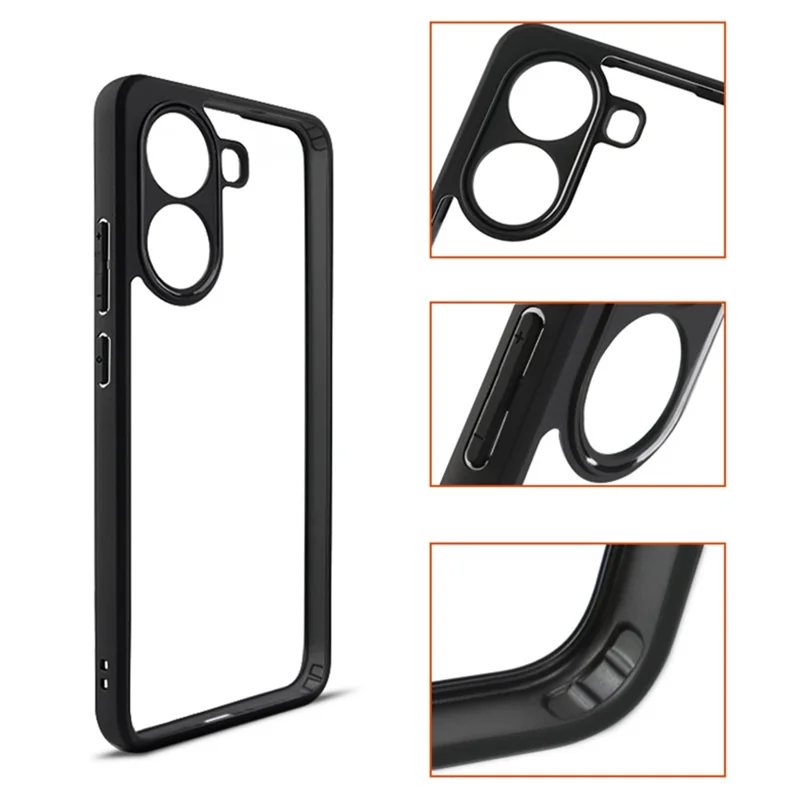 For Xiaomi Poco X7 Pro 5G  /  Redmi Turbo 4 5G Case Shockproof PC + TPU Clear Back Phone Cover