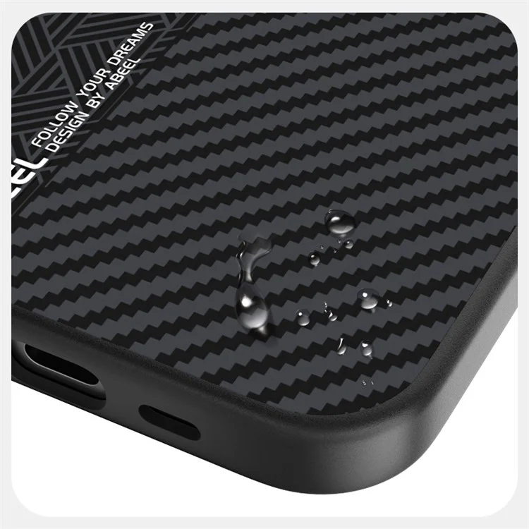 ABEEL For iPhone 16e Case Compatible with MagSafe PC + TPU + Aluminum Alloy + PU Leather Phone Cover - Texture 1