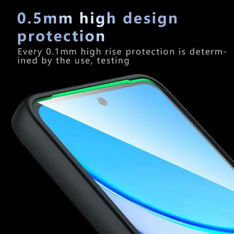 For vivo Y29 5G  /  Y19s 4G Case Skin-Touch TPU + PC Matte Phone Back Cover, Transparent Black