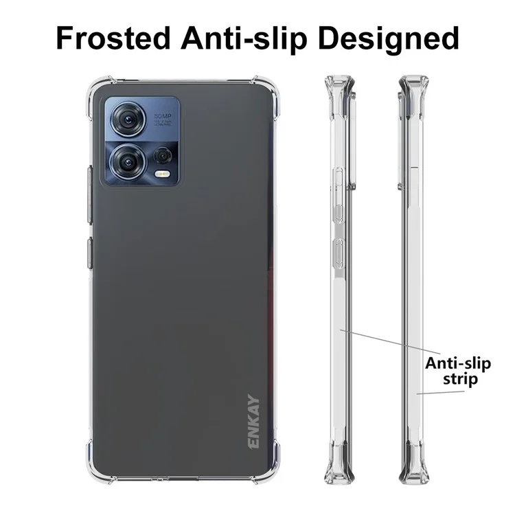 Enkay Hat Prince Para Motorola Moto S30 Pro 5G Cornillas Engrosadas Case TPU Cubierta de Teléfono a Prueba de Choque Antideslizante