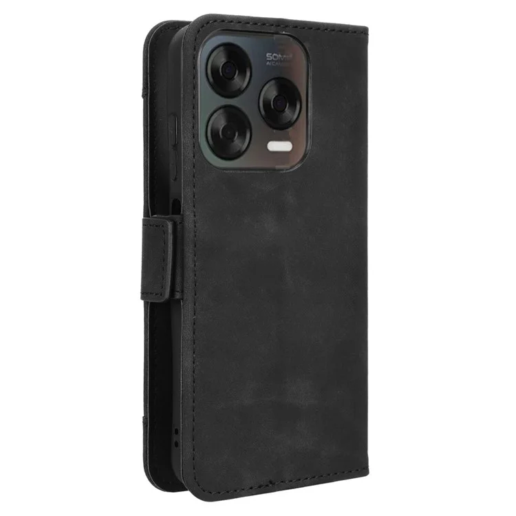 Funda de Cuero para ZTE Blade V70 Design / Nubia V70 Design / Blade V70 Vita con Múltiples Ranuras para Tarjetas - Negro