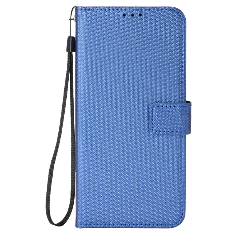 For Cubot A10 Case PU Leather Diamond Texture Wallet Phone Cover - Blue