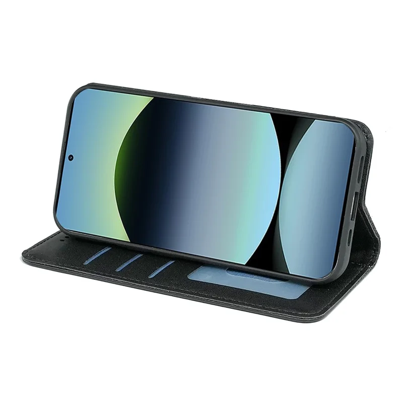 For Xiaomi Redmi Note 14 4G (163.25mm) Wallet Phone Case Checkered Pattern Imprint Leather Flip Cover with Wrist Strap - Black