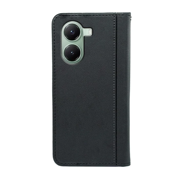 Funda de cuero PU con cierre magnético para Xiaomi Poco X7 Pro 5G / Redmi Turbo 4 5G - Negro