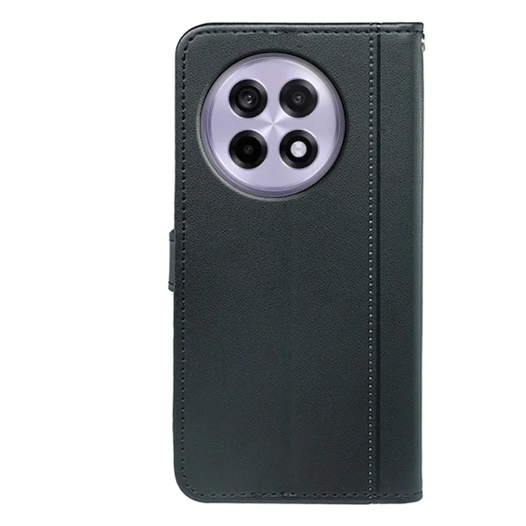 Pour OnePlus 13R 5G Étui Portefeuille avec Fermeture Magnétique en Cuir pour Téléphone avec Dragonne - Noir