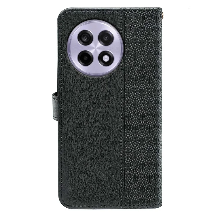 Capa Carteira Padrão para OnePlus 13R 5G com Estampa em Couro Flip Cover - Preto