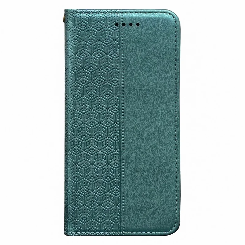 For OnePlus 13R 5G Wallet Phone Case Checkered Pattern Imprint Leather Flip Cover with Wrist Strap - Green