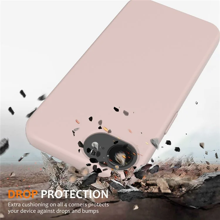 For iPhone 16e Case Compatible with MagSafe Anti-Drop Liquid Silicone Phone Cover - Pink