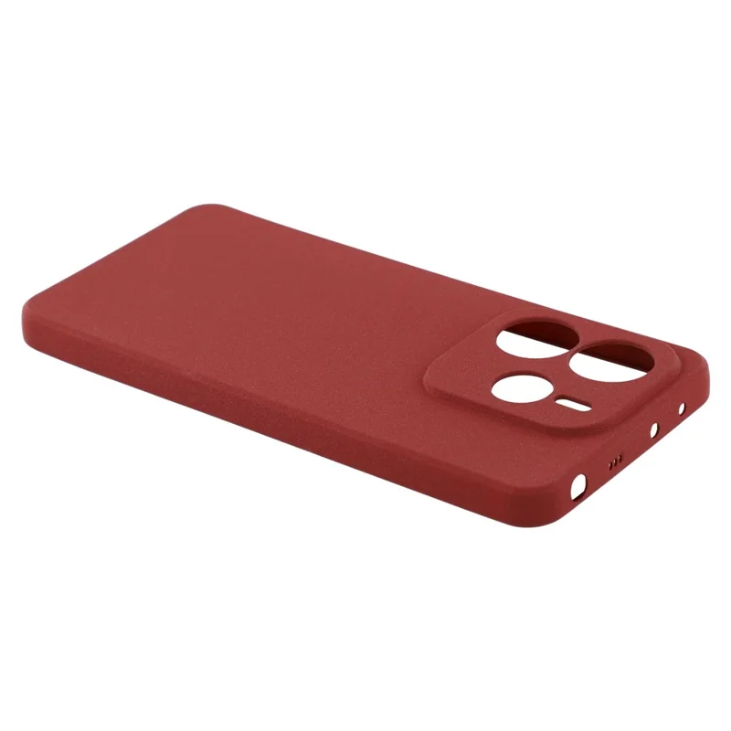 For Xiaomi Redmi Note 14 5G Case Matte TPU Non-Slip Protective Phone Cover - Wine Red