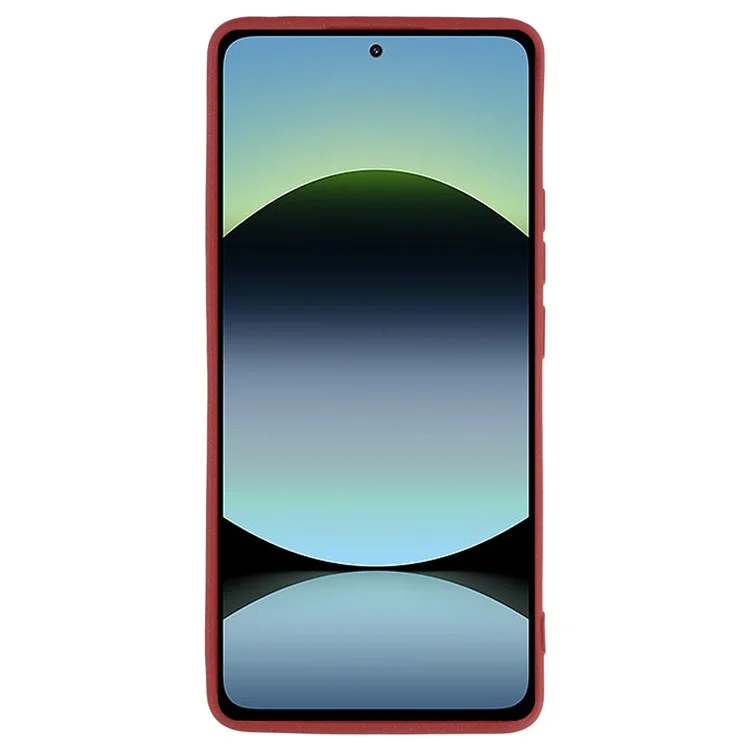 Matte Case for Xiaomi Redmi Note 14 4G (163.25x76.55x8.16mm) TPU Non-Slip Protective Phone Cover - Wine Red