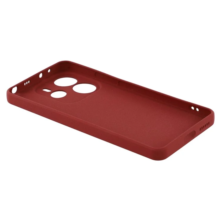 Matte Case for Xiaomi Redmi Note 14 4G (163.25x76.55x8.16mm) TPU Non-Slip Protective Phone Cover - Wine Red