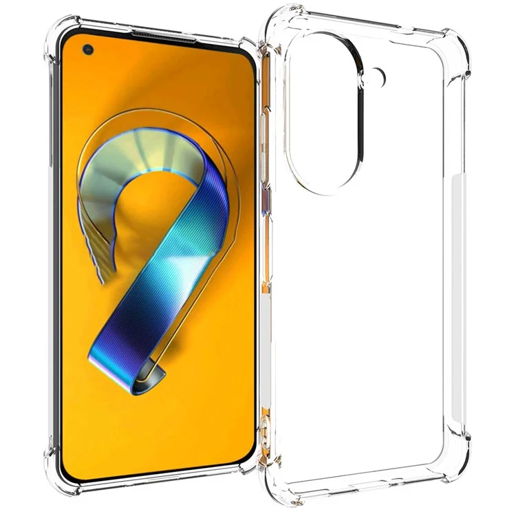 Enkay Hat Prince Pour Asus Zenfone 9 5G Écouteur de Téléphone Cristallin D'amortisseur Avec Les Coins de Protection TPU Protection TPU