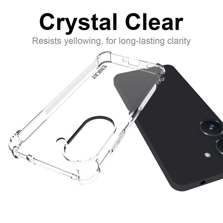 Enkay Hat Prince Для Asus Zenfone 9 5G Shock-resean Crystal Clear Chase с Амортизационными Углами Защитная TPU