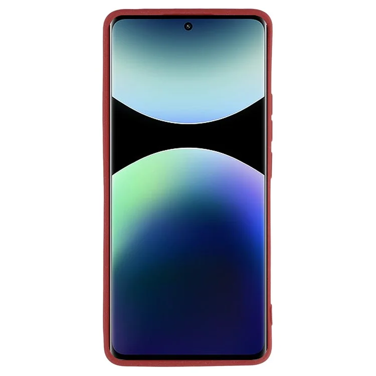 Matte Case for Xiaomi Redmi Note 14 Pro 5G / 14 Pro+ 5G TPU Non-Slip Protective Phone Cover - Wine Red