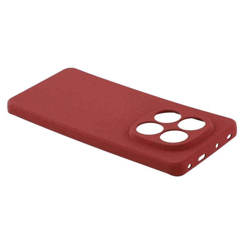 Matte Case for Xiaomi Redmi Note 14 Pro 5G / 14 Pro+ 5G TPU Non-Slip Protective Phone Cover - Wine Red
