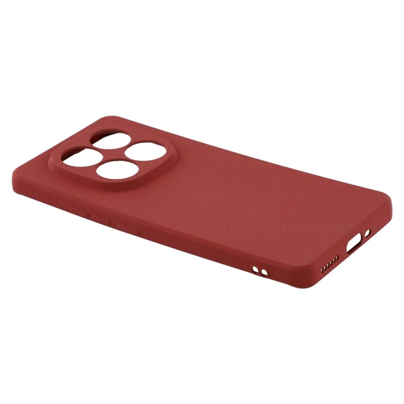 Matte Case for Xiaomi Redmi Note 14 Pro 5G / 14 Pro+ 5G TPU Non-Slip Protective Phone Cover - Wine Red