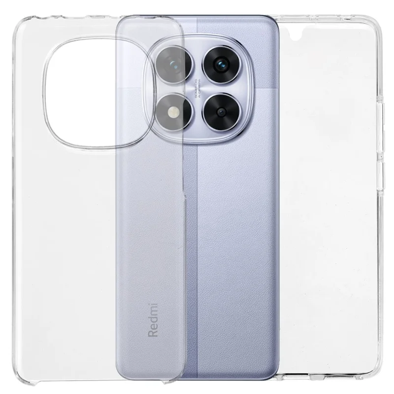 Funda para Xiaomi Redmi Note 14 Pro 4G de TPU con Marco Transparente y Parte Trasera de Acrílico, Incluye Película Protectora