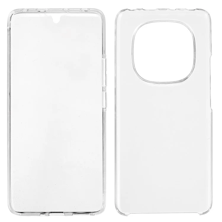 Funda para Xiaomi Redmi Note 14 Pro 4G de TPU con Marco Transparente y Parte Trasera de Acrílico, Incluye Película Protectora