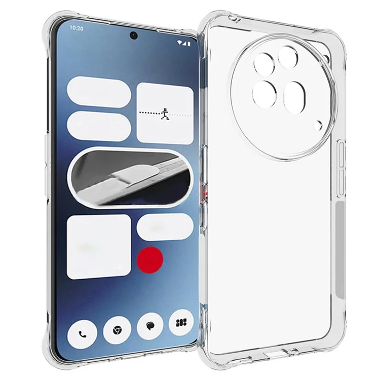 For Nothing Phone (3a) Pro TPU Phone Case Non Slip Transparent Mobile Phone Cover
