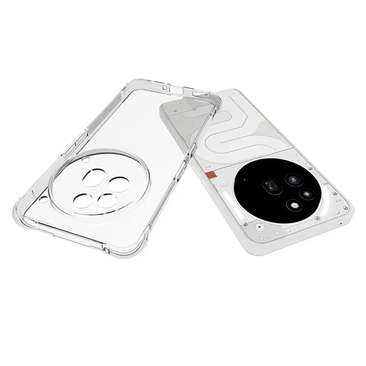 For Nothing Phone (3a) Pro TPU Phone Case Non Slip Transparent Mobile Phone Cover