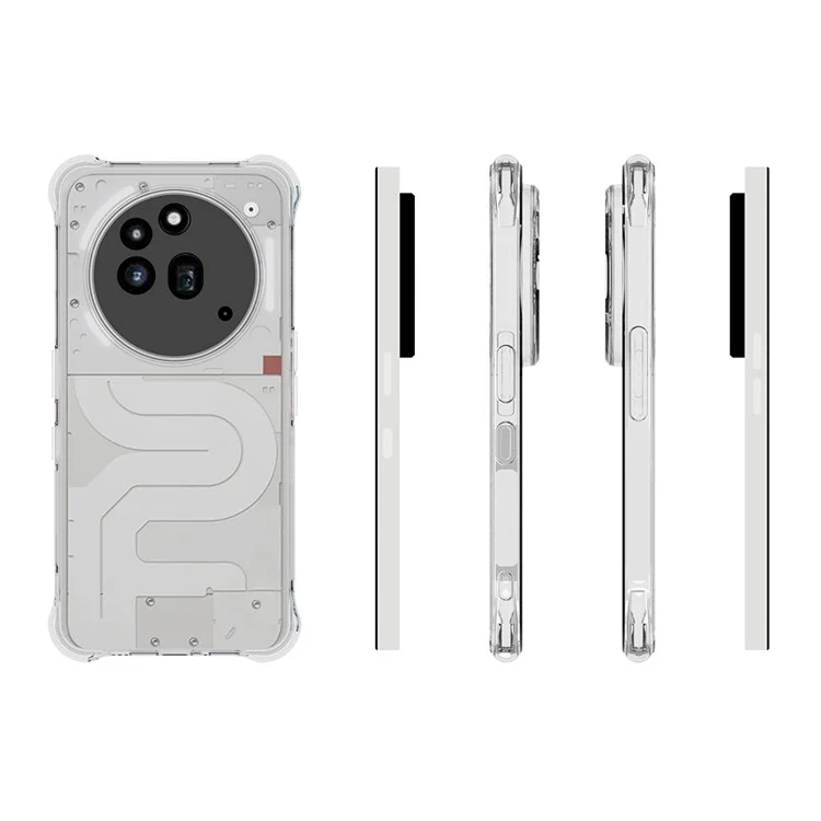 For Nothing Phone (3a) Pro TPU Phone Case Non Slip Transparent Mobile Phone Cover