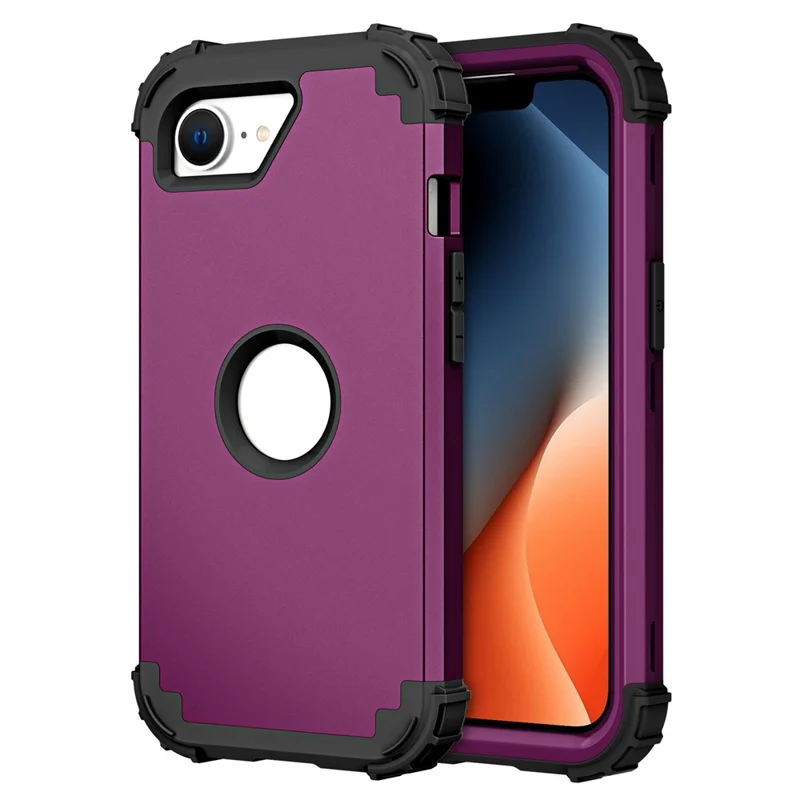 L-Style For iPhone 17e / 16e Case Shockproof PC + TPU Phone Back Cover - Purple