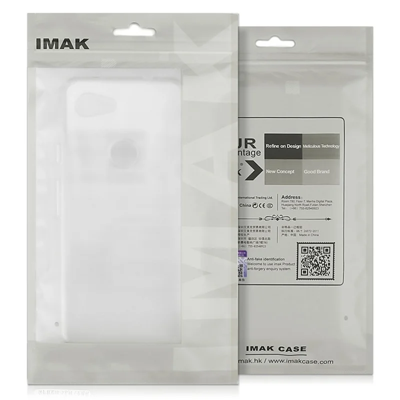 IMAK UX-5 Series for iPhone 14 Pro Max Soft Clear TPU Cell Phone Case Anti-scratch Anti-drop Cover - Transparent Black