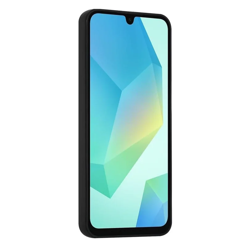 For Samsung Galaxy A16 4G / 5G Case Card Slot Matte Fingerprint-Free Back Cover - Black
