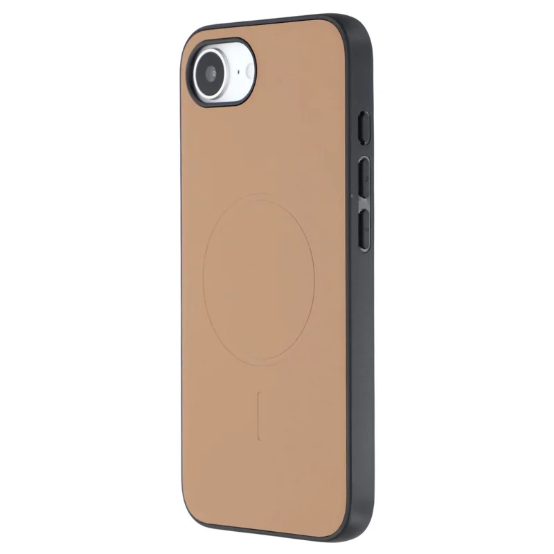 X-LEVEL For iPhone 16e Case Compatible with MagSafe PC+TPU+PU Phone Back Cover - Desert Gold