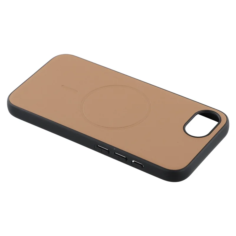 X-LEVEL For iPhone 16e Case Compatible with MagSafe PC+TPU+PU Phone Back Cover - Desert Gold