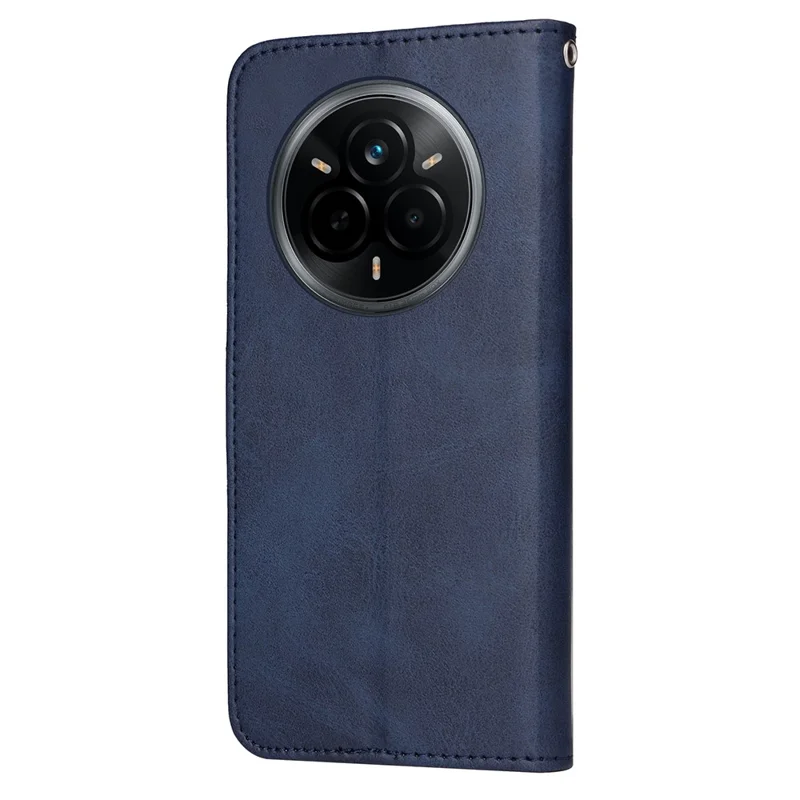 Voor Realme 14 Pro 5G hoesje portemonnee PU leer folio flip telefoonhoes - Blauw