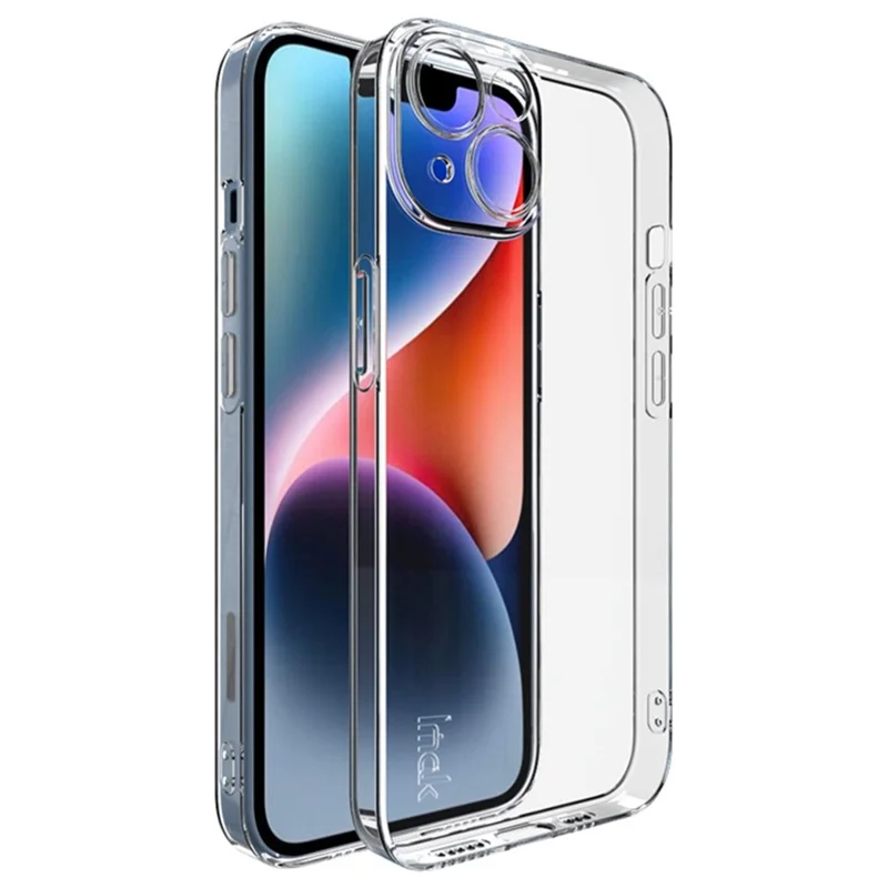 Coque de téléphone en TPU flexible et anti-poussière IMAK UX-5 Series pour iPhone 14 - Transparente