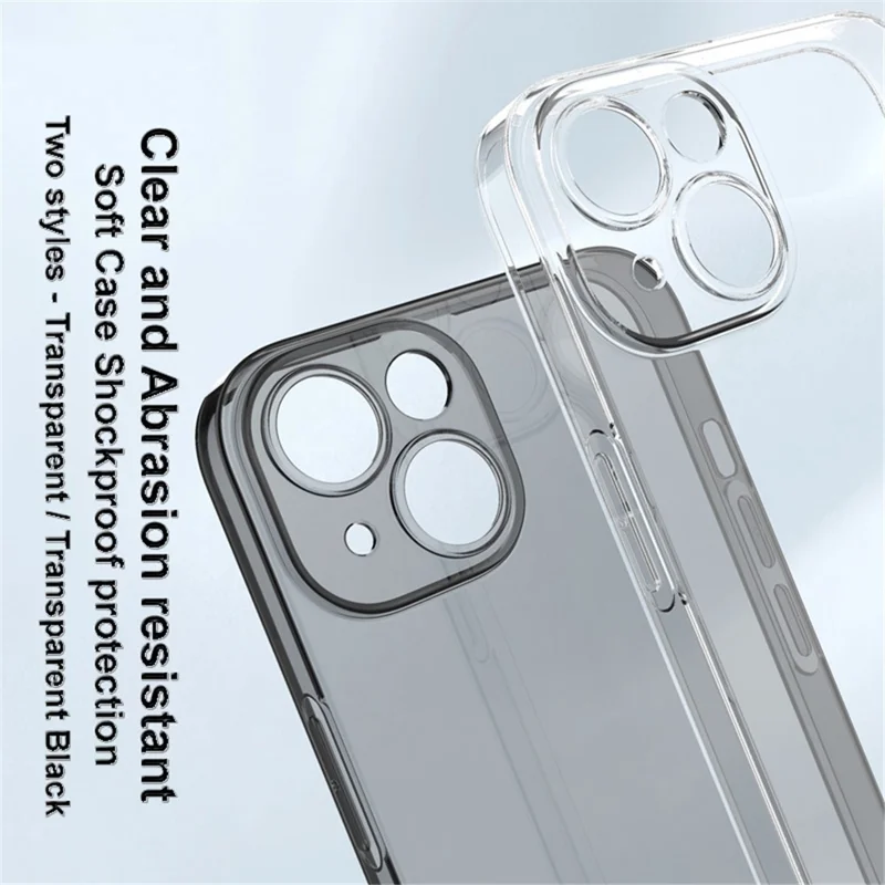 Coque de téléphone en TPU flexible et anti-poussière IMAK UX-5 Series pour iPhone 14 - Transparente