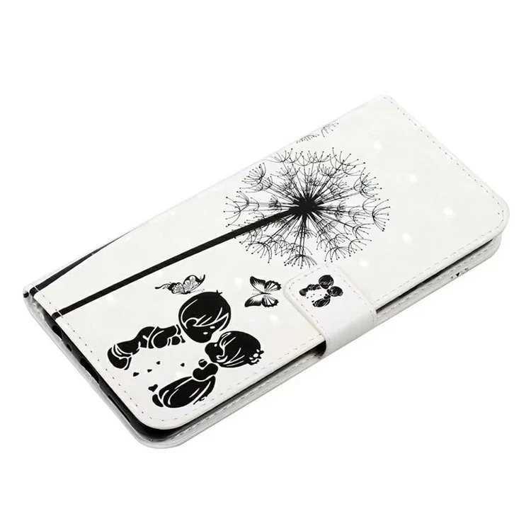 Funda para Google Pixel 9a con Diseño 3D Creativo de Cuero PU con Soporte - Niños y Diente de León