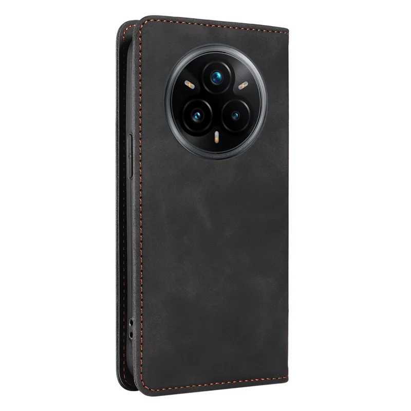 BETOPNICE 003 For Realme 14 Pro+ 5G Case Wallet Leather Phone Cover with Stand - Black