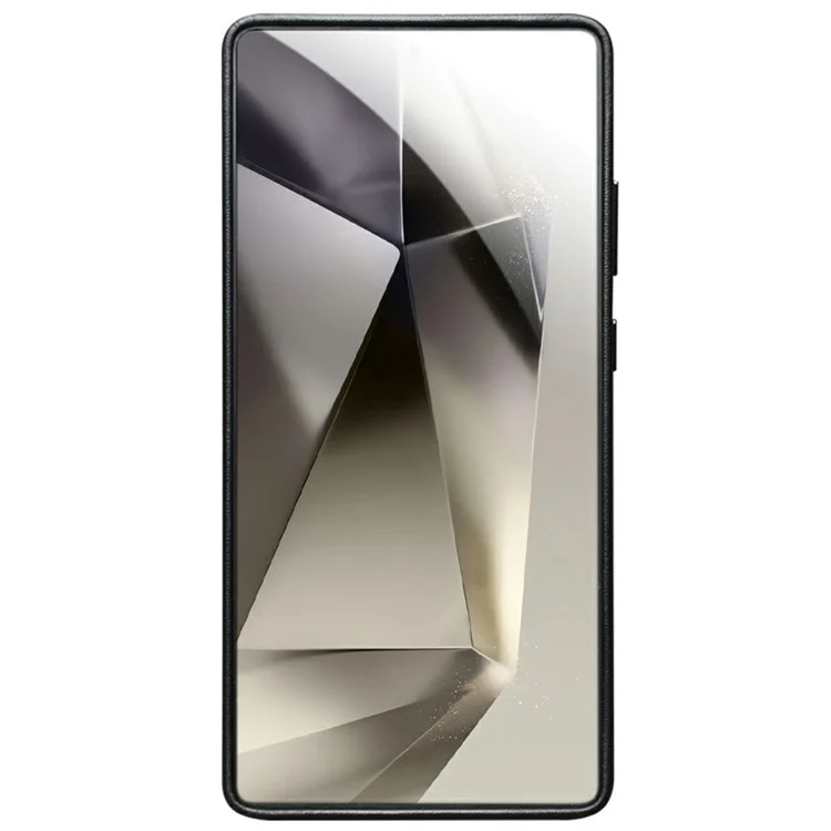 QIALINO For Samsung Galaxy S25 Ultra Magnetic Case Genuine Cow Leather PC Phone Back Cover