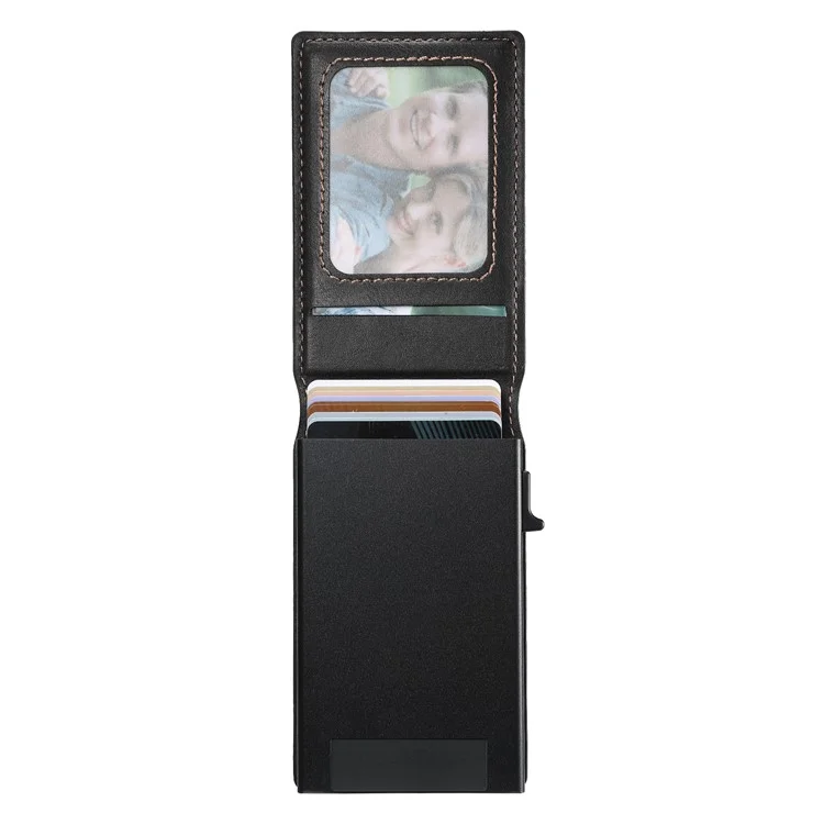 SUTENI H19 pour Samsung Galaxy S24 Ultra Étui Magnétique avec Emplacements pour Cartes, Texture Effet Cuir - Noir