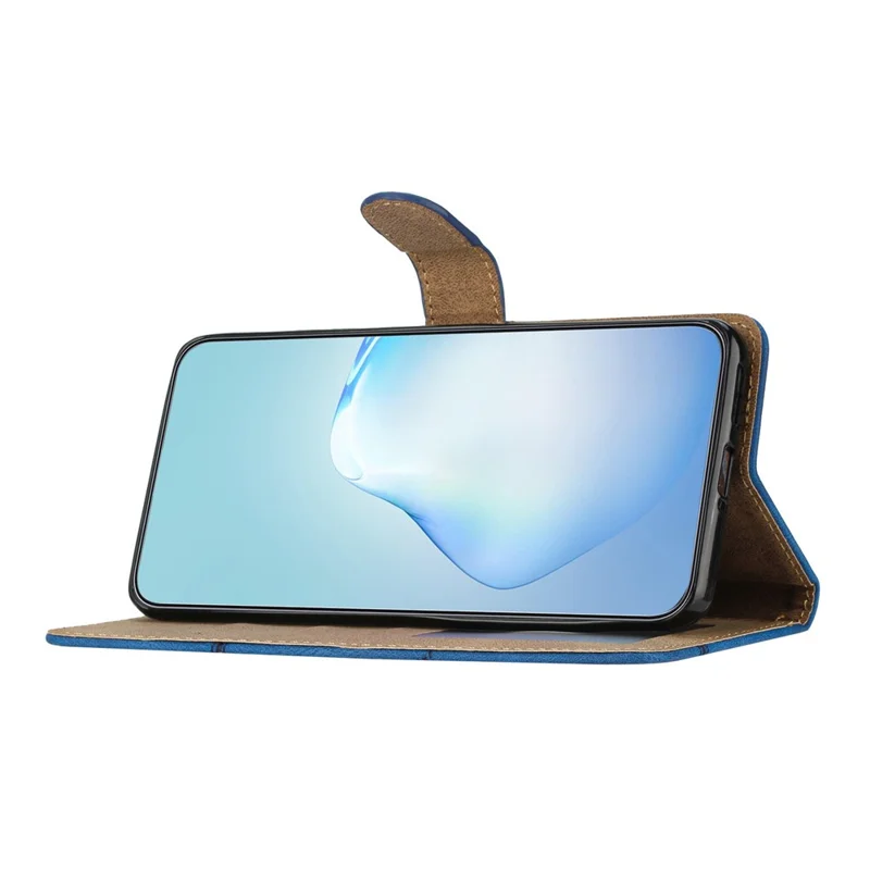 For iPhone 16e Wallet Case Line Imprinted Skin-Touch Leather Flip Phone Cover - Black