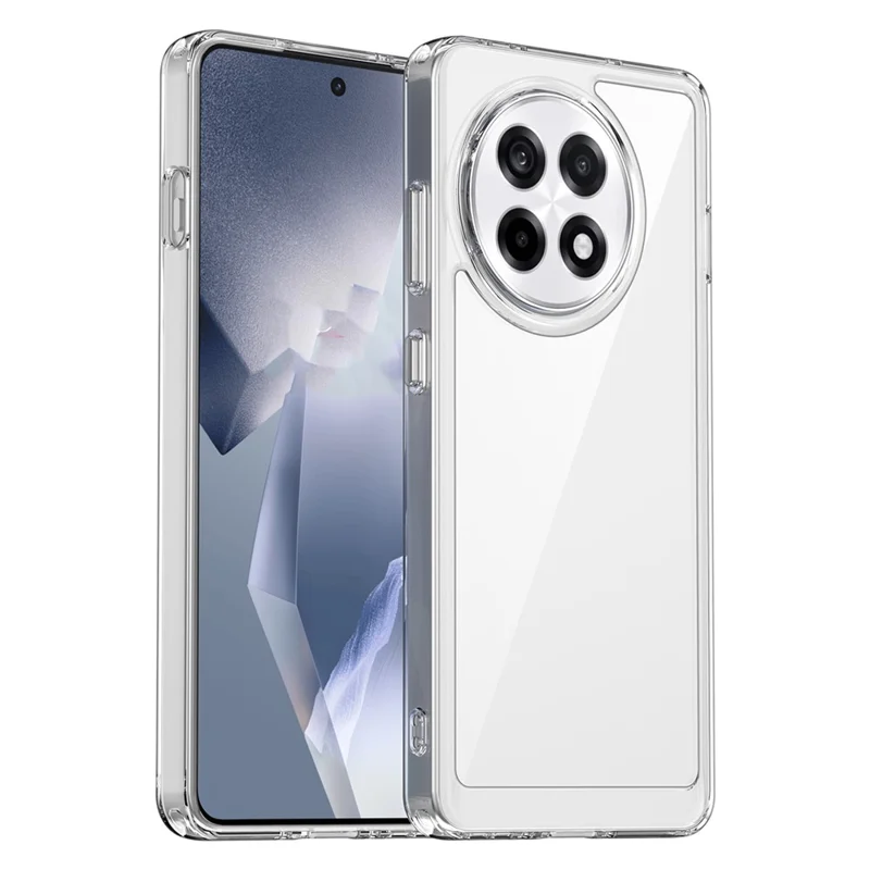 WANLONFENG MF Series per OnePlus Ace 5 Pro 5G / Ace 5 5G Cover TPU Acrilico Trasparente con Pellicola in Vetro Temperato