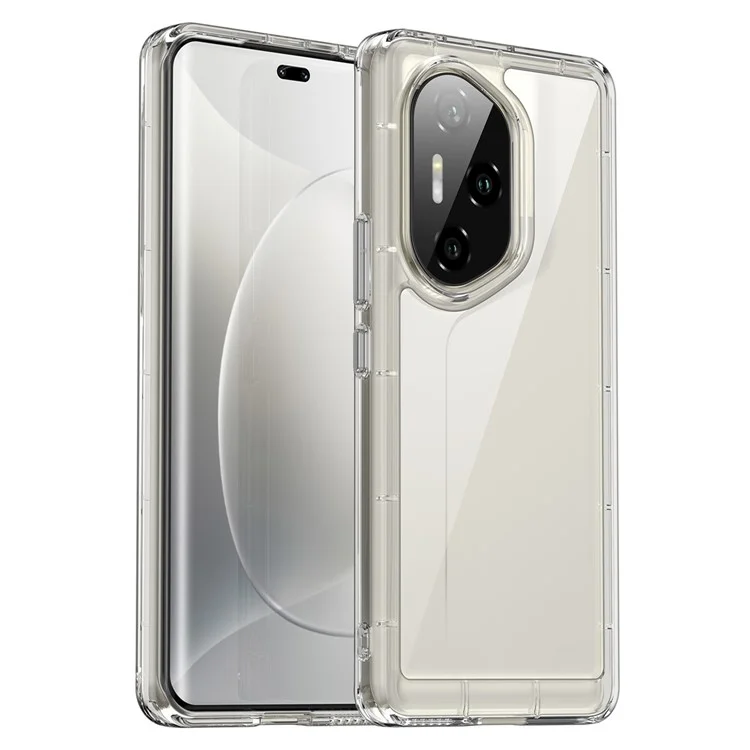 WANLONFENG MF Serie Hülle für Honor 300 Ultra TPU Acryl Transparent Handyhülle mit Panzerglas