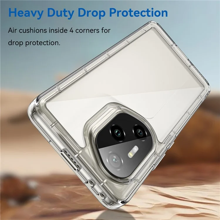 WANLONFENG MF Serie Hülle für Honor 300 Ultra TPU Acryl Transparent Handyhülle mit Panzerglas