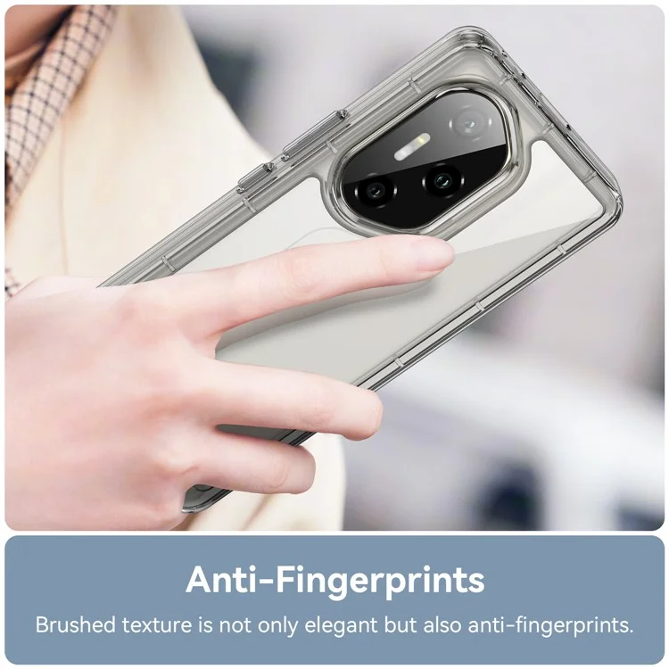 WANLONFENG MF Serie Hülle für Honor 300 Ultra TPU Acryl Transparent Handyhülle mit Panzerglas